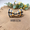 Black & Yellow Pittsburgh Plaid Bow Tie