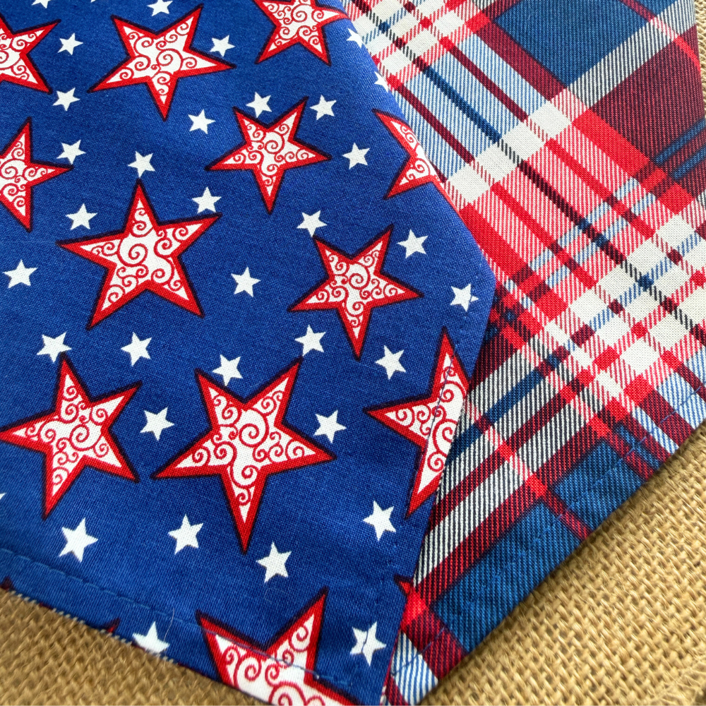Swirly Stars Patriotic Bandana