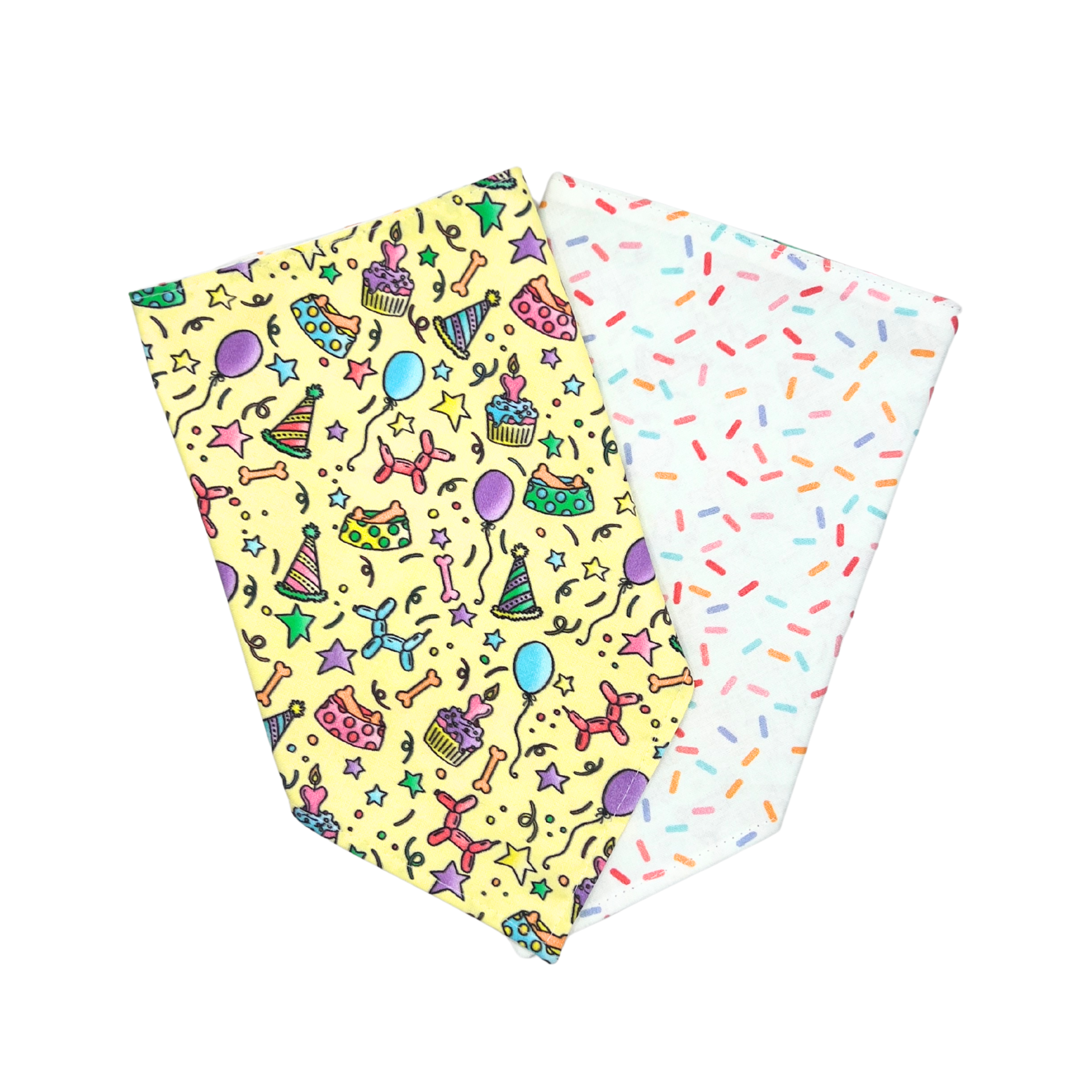 Festive Yellow Birthday Bandana
