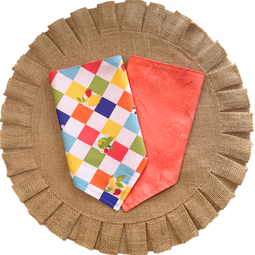 Checkered Fruit Bandana