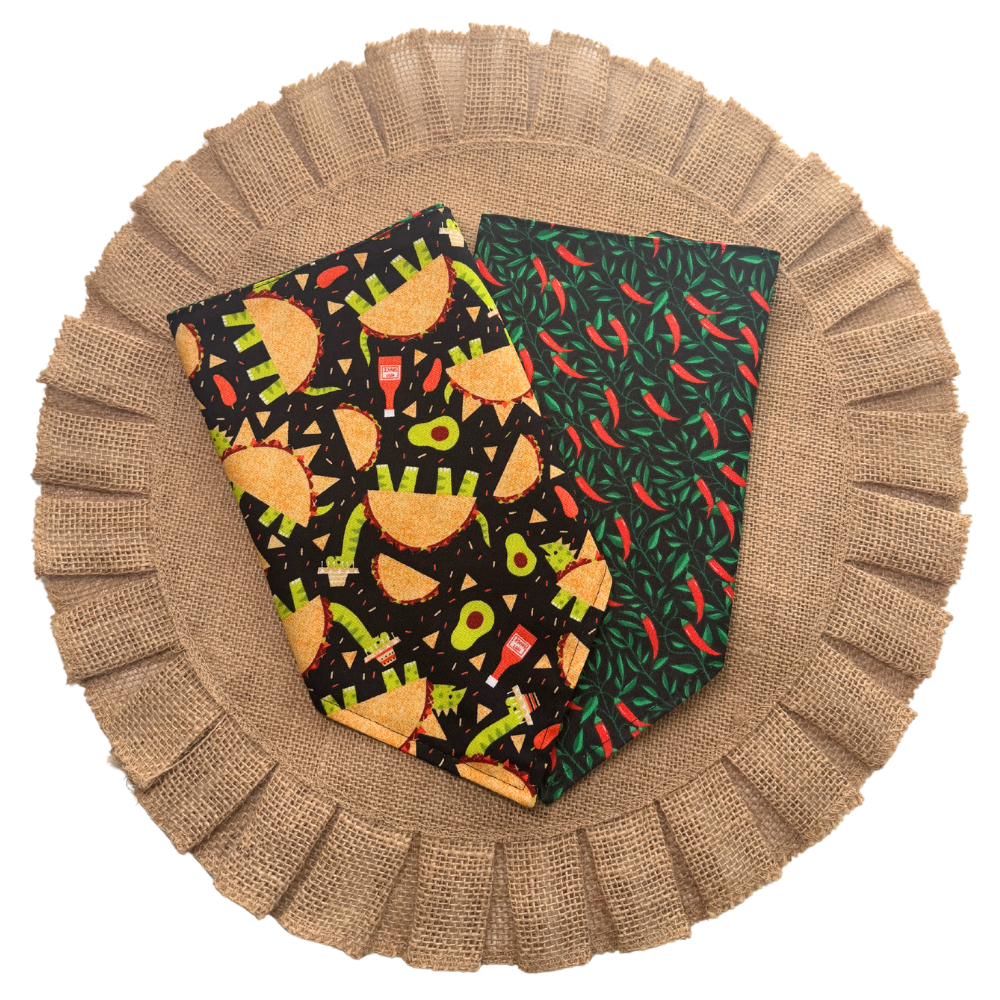 Dinosaur Tacos Cinco De Mayo Reversible Bandana for Pets