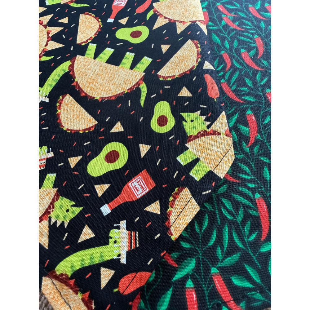 Dinosaur Tacos Cinco De Mayo Reversible Bandana for Pets