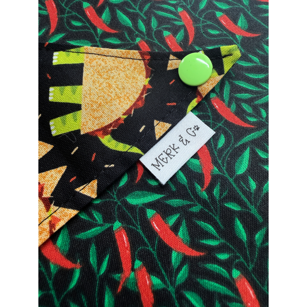 Dinosaur Tacos Cinco De Mayo Reversible Bandana for Pets