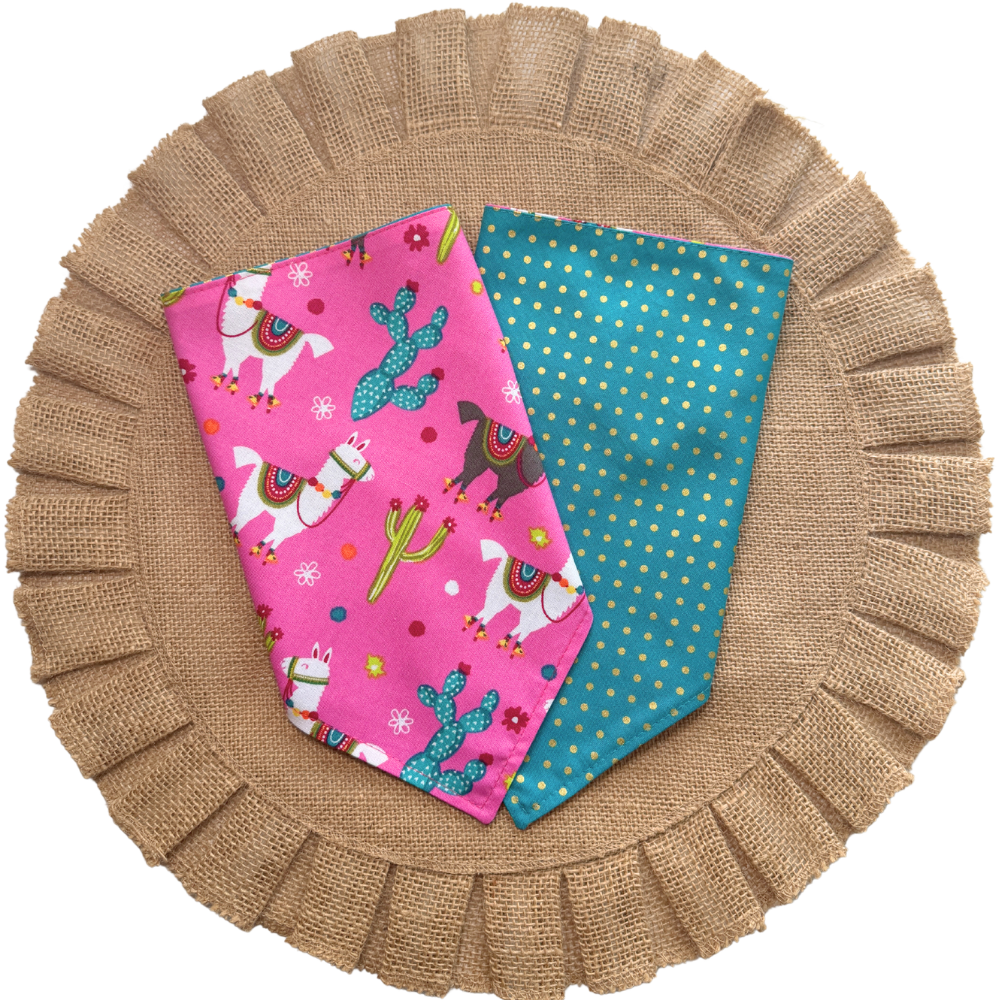 Colorful Llamas Bandana