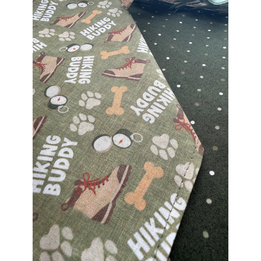 Hiking Buddy Outdoorsy Reversible Bandana for Pets