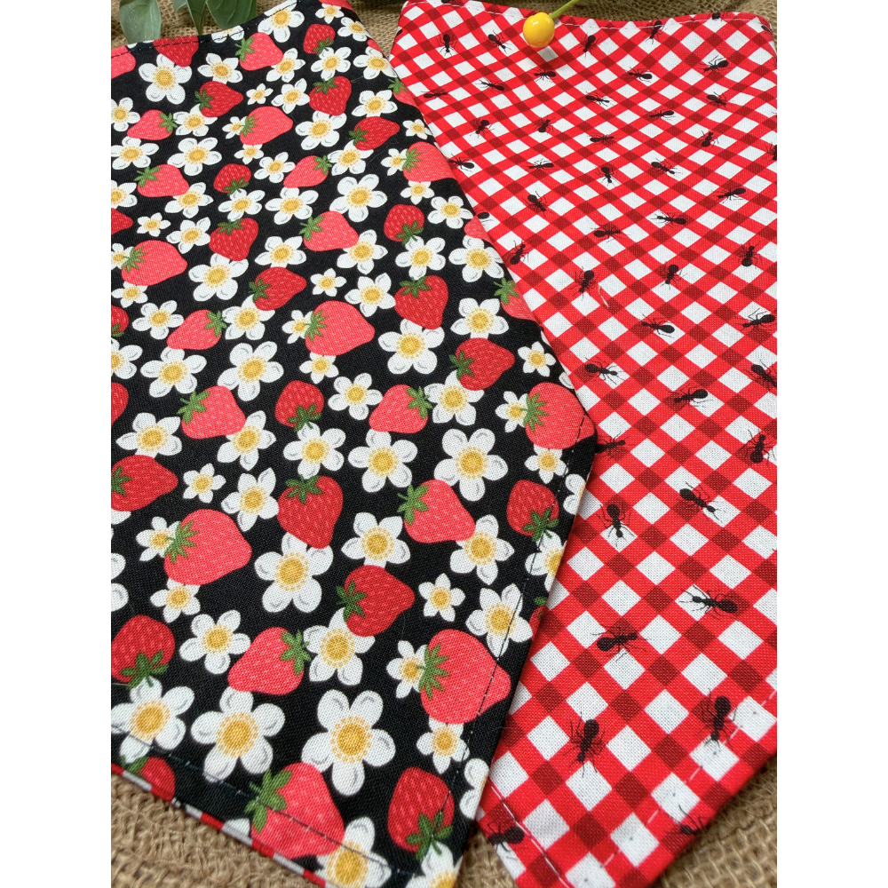 Sweet Strawberry Picnic Bandana