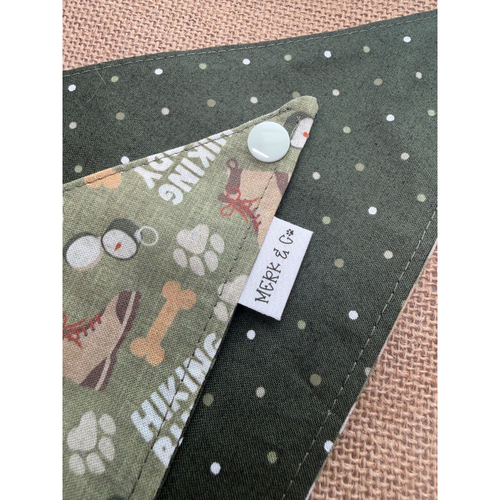 Hiking Buddy Outdoorsy Reversible Bandana for Pets