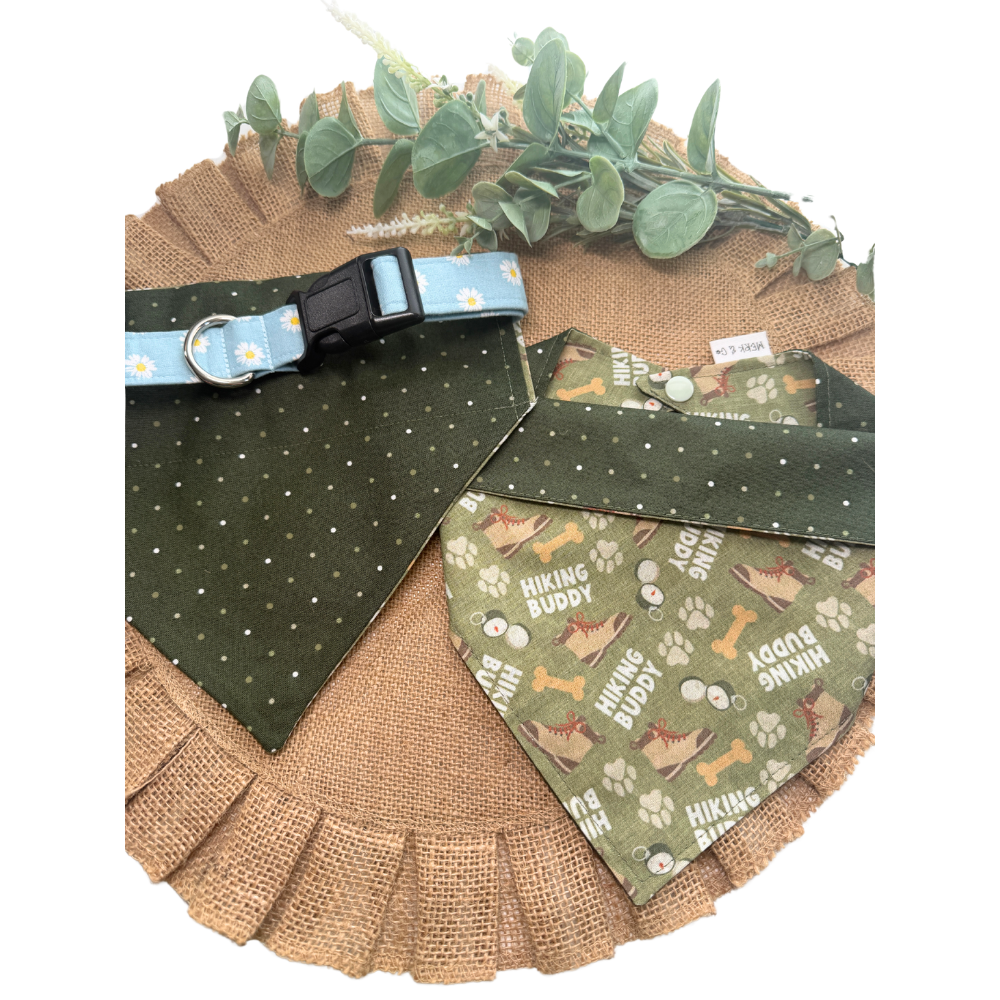 Hiking Buddy Outdoorsy Reversible Bandana for Pets