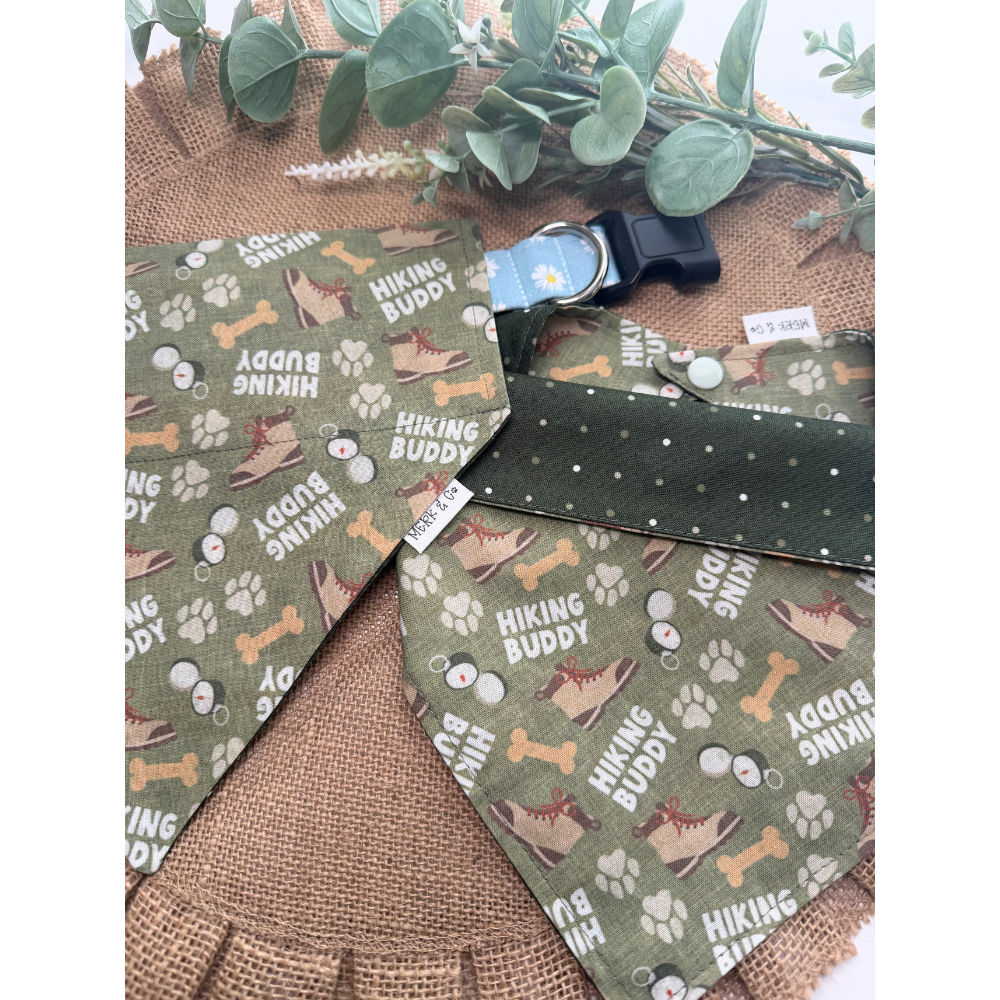 Hiking Buddy Outdoorsy Reversible Bandana for Pets