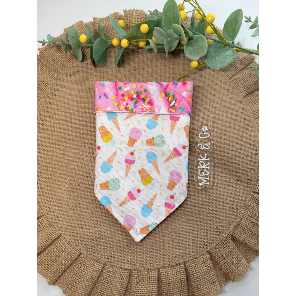 Summer Ice Cream Cones Bandana