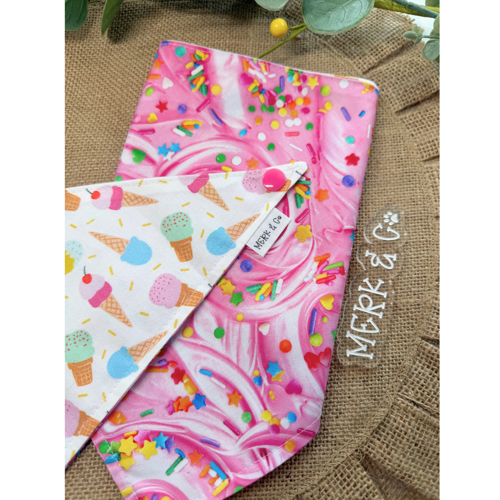 Summer Ice Cream Cones Bandana