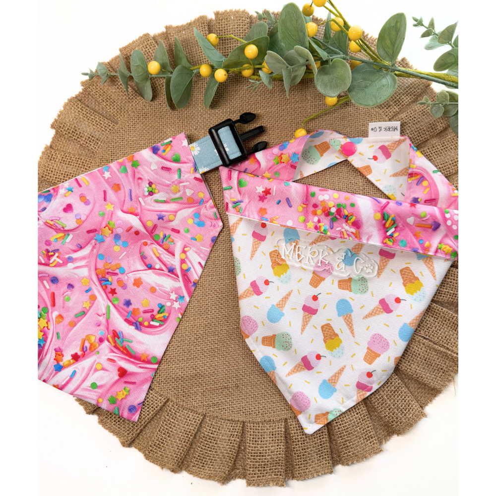Summer Ice Cream Cones Bandana