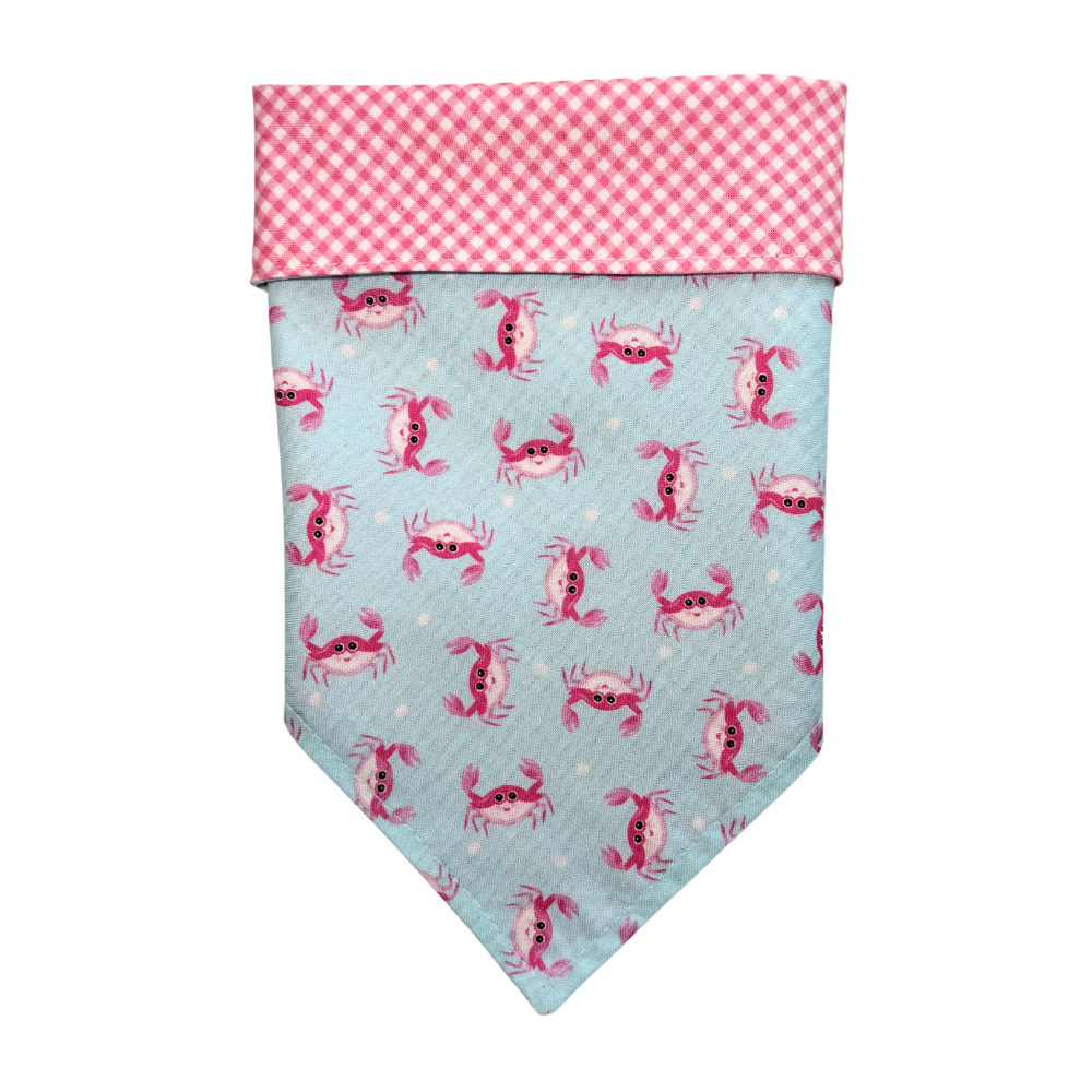 Pink Beach Crabs Bandana