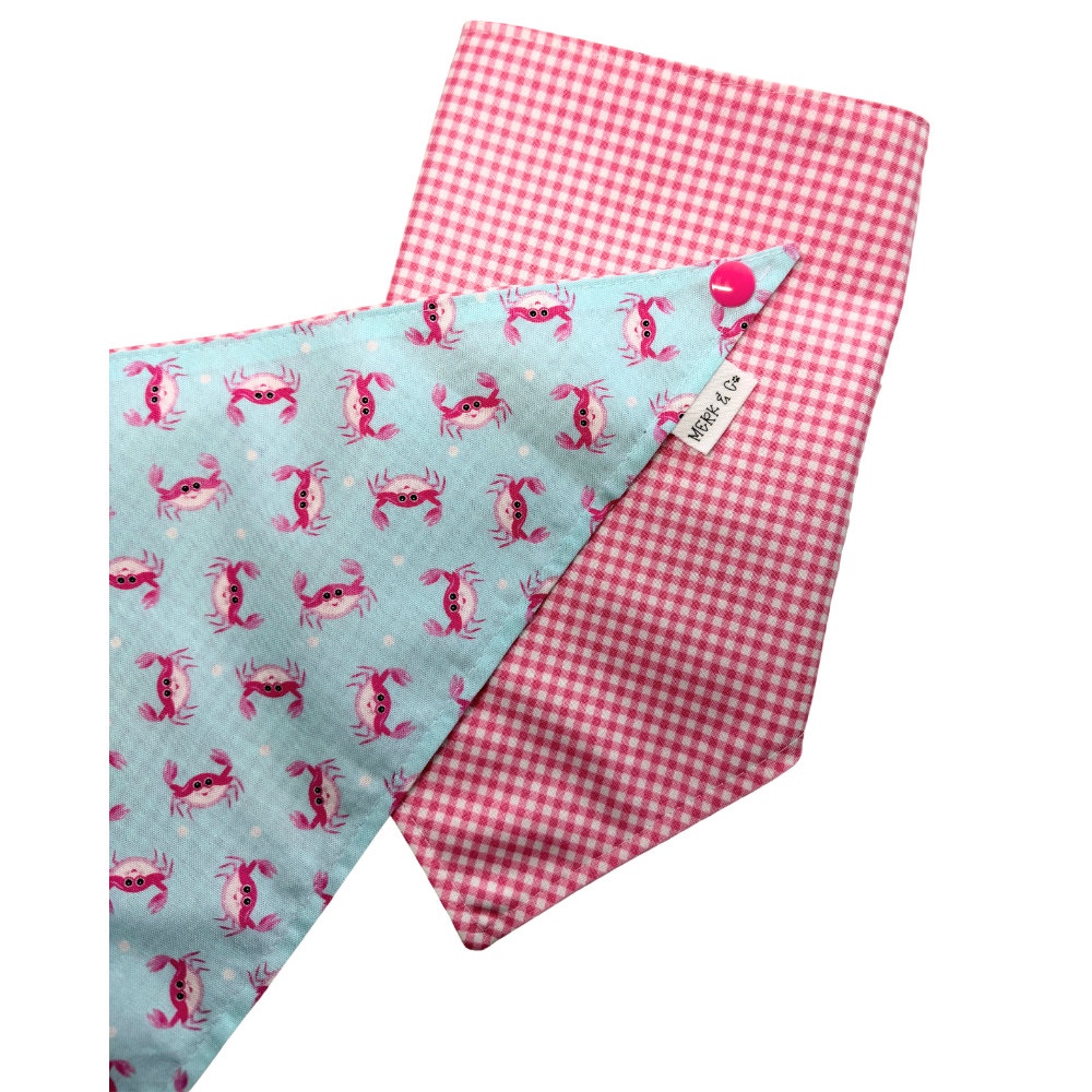 Pink Beach Crabs Bandana