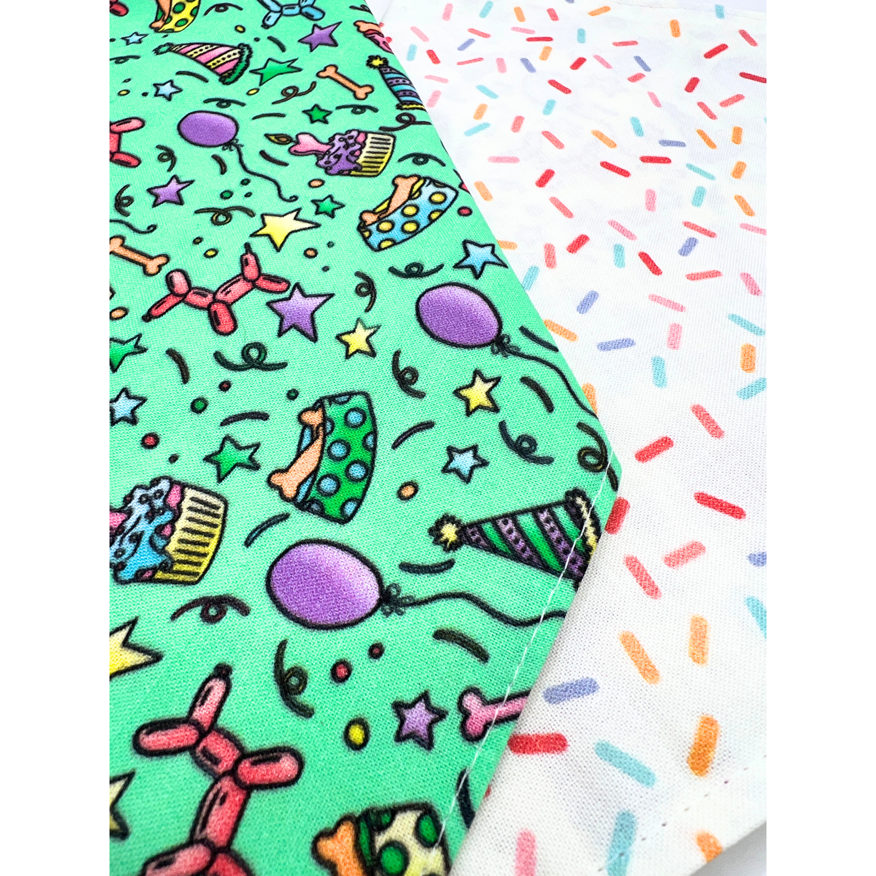 Festive Green Birthday Bandana