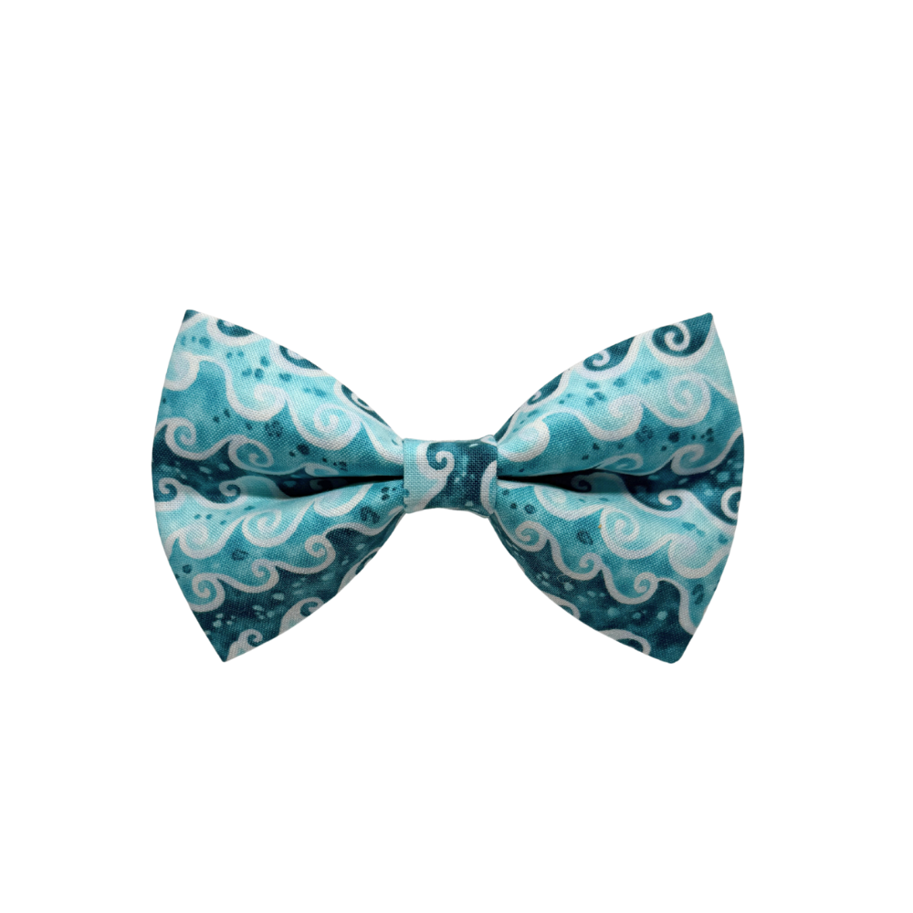Ocean Waves Bow Tie