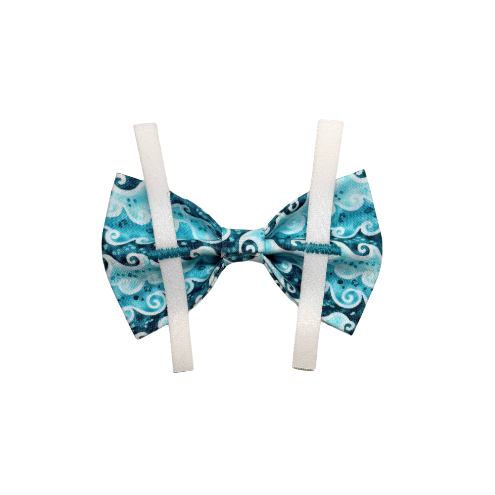 Ocean Waves Bow Tie