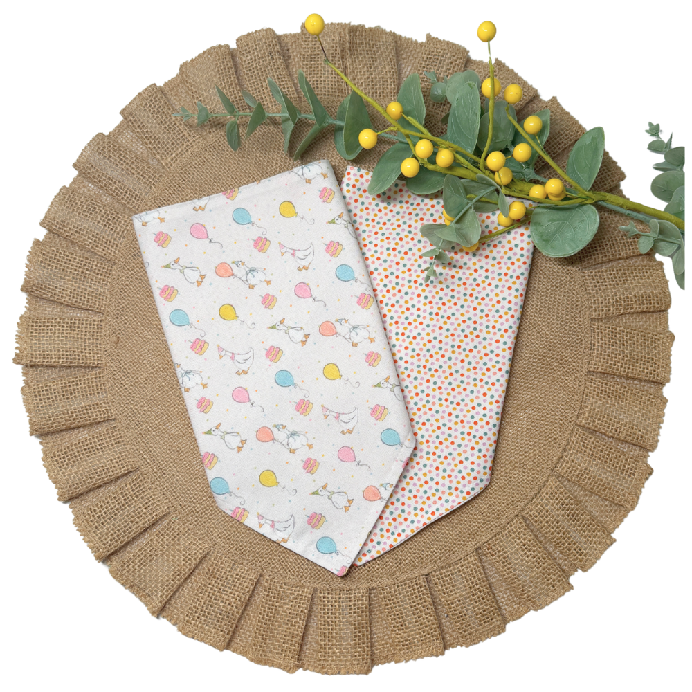 Festive Geese Birthday Bandana