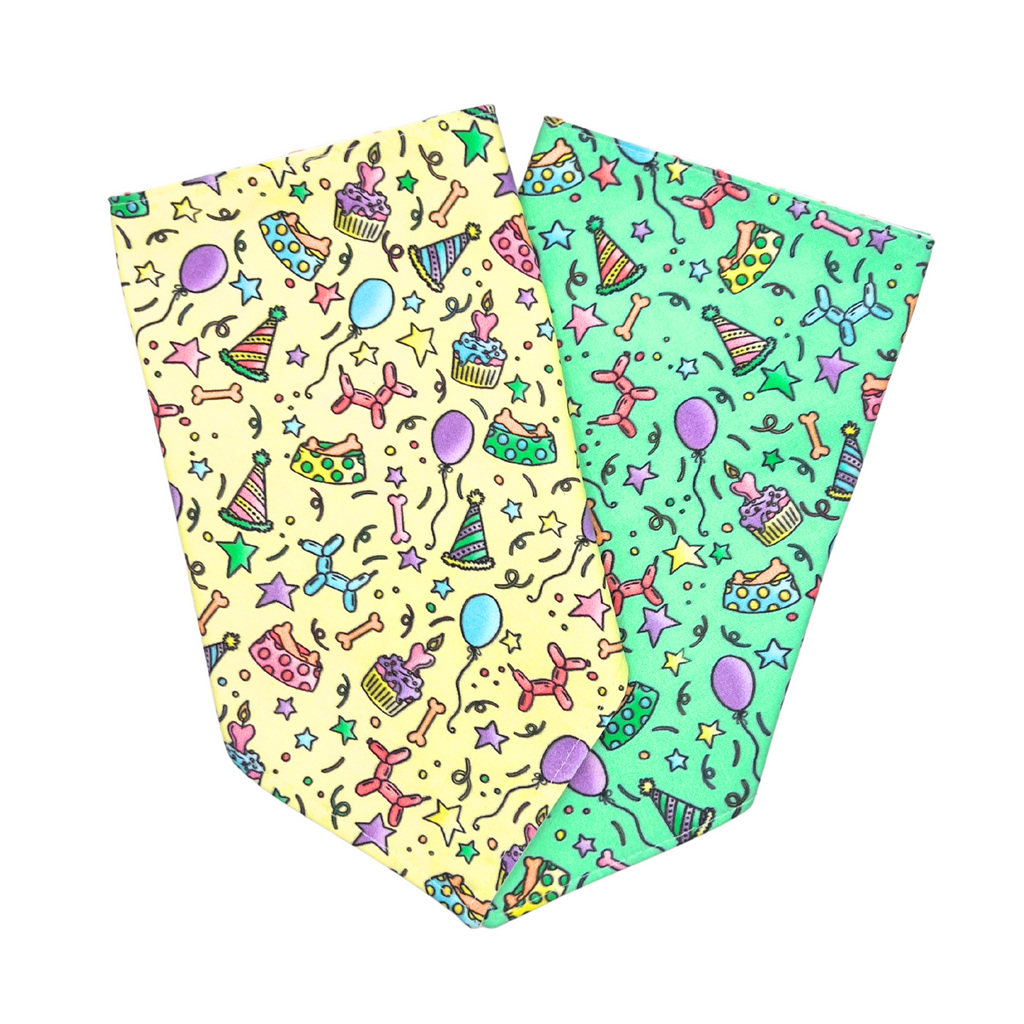 Festive Green Birthday Bandana