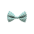 Teal Checkered Bow Tie