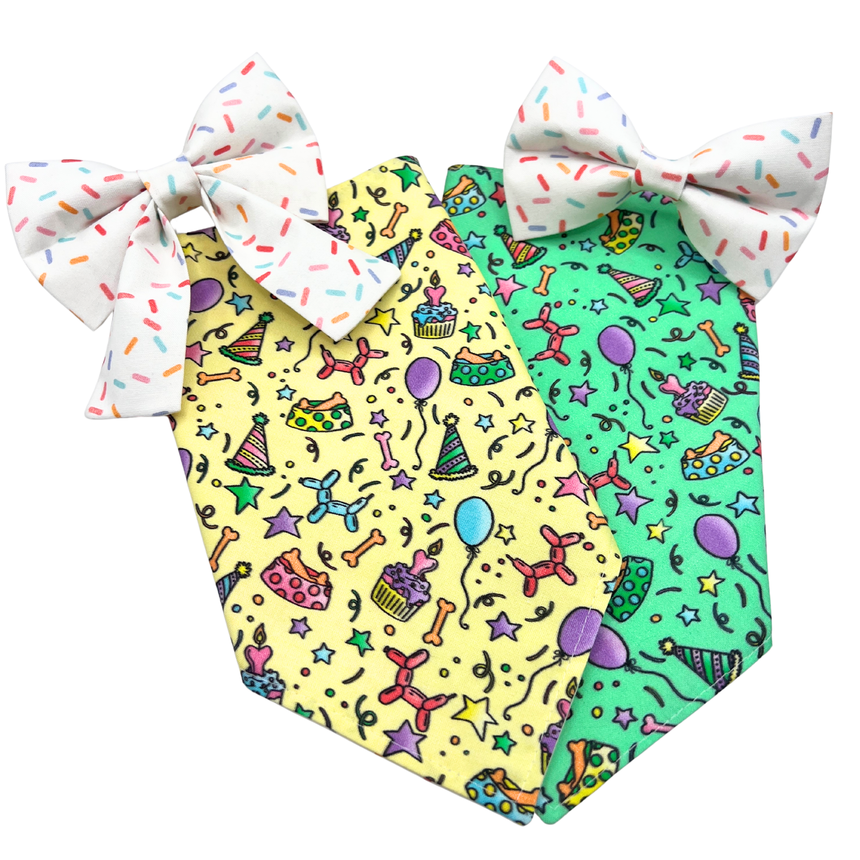 Festive Yellow Birthday Bandana