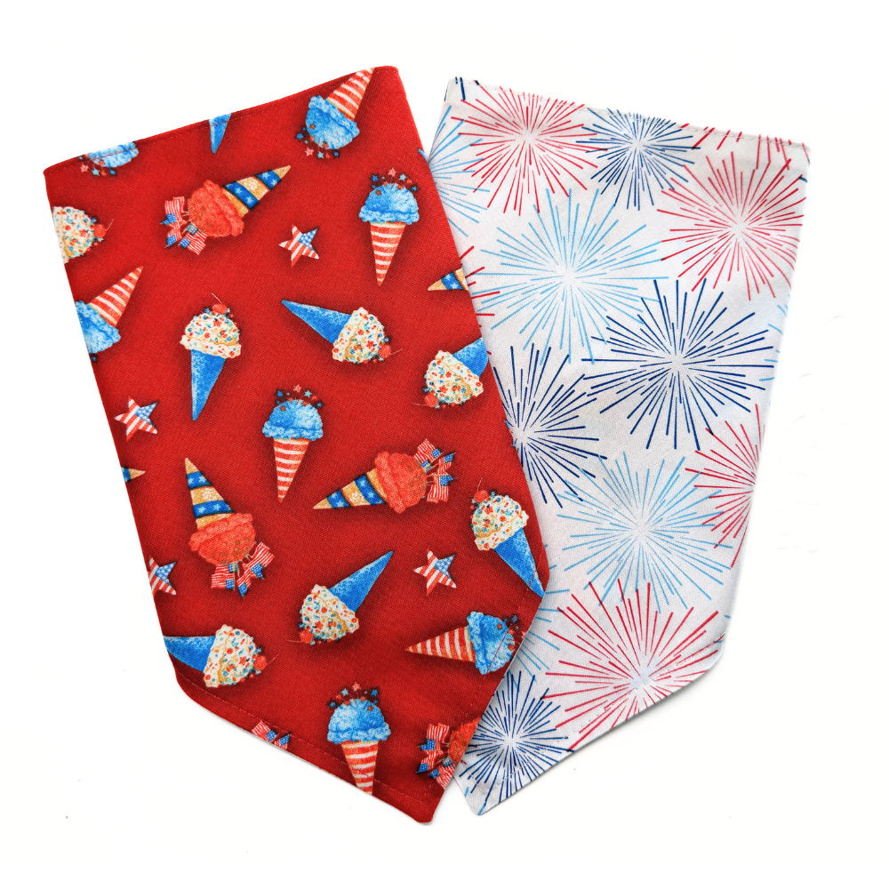 Patriotic Ice Cream Cones Bandanas