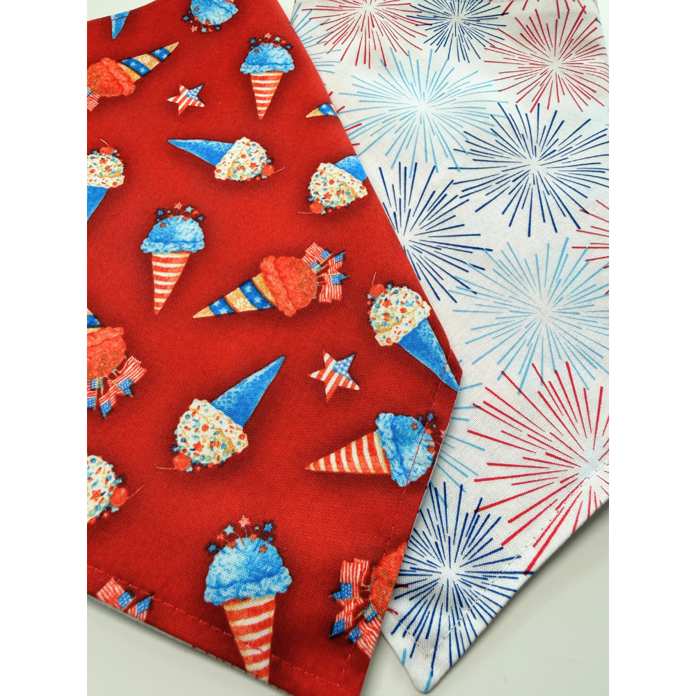 Patriotic Ice Cream Cones Bandanas