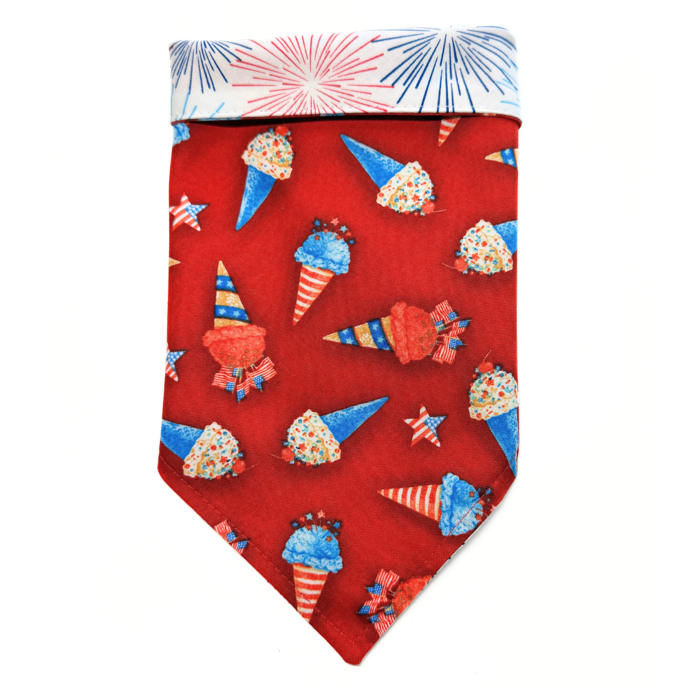 Patriotic Ice Cream Cones Bandanas