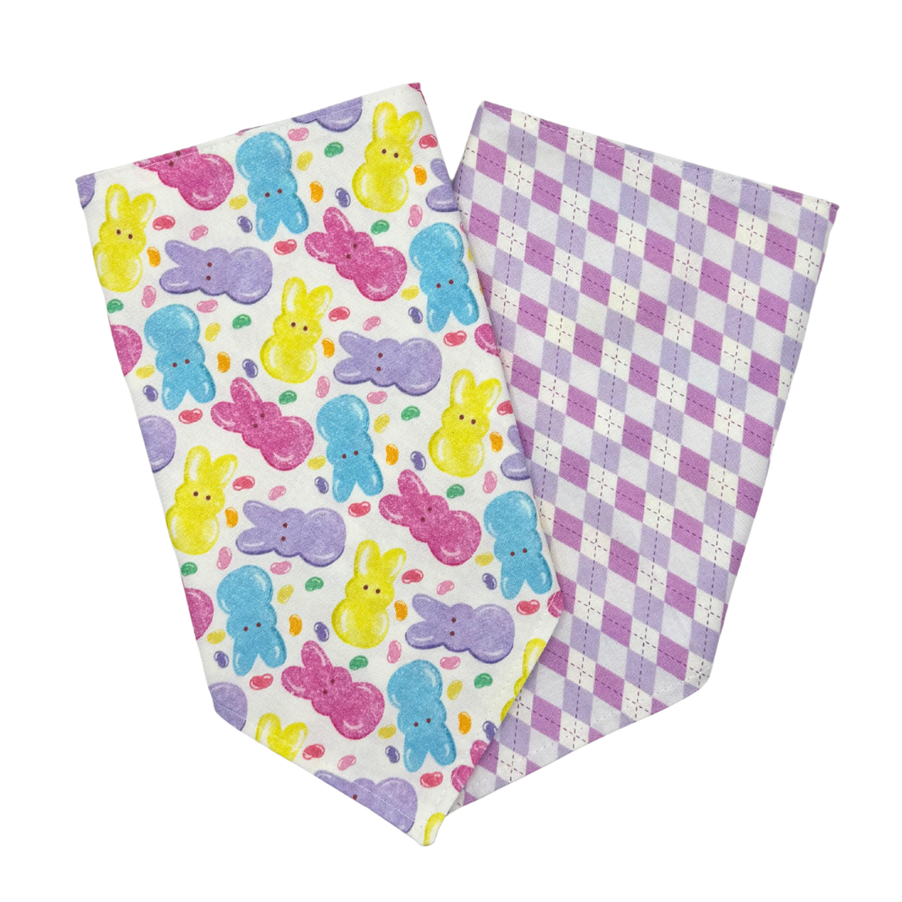Purple Argyle Easter Bow Tie For Pets