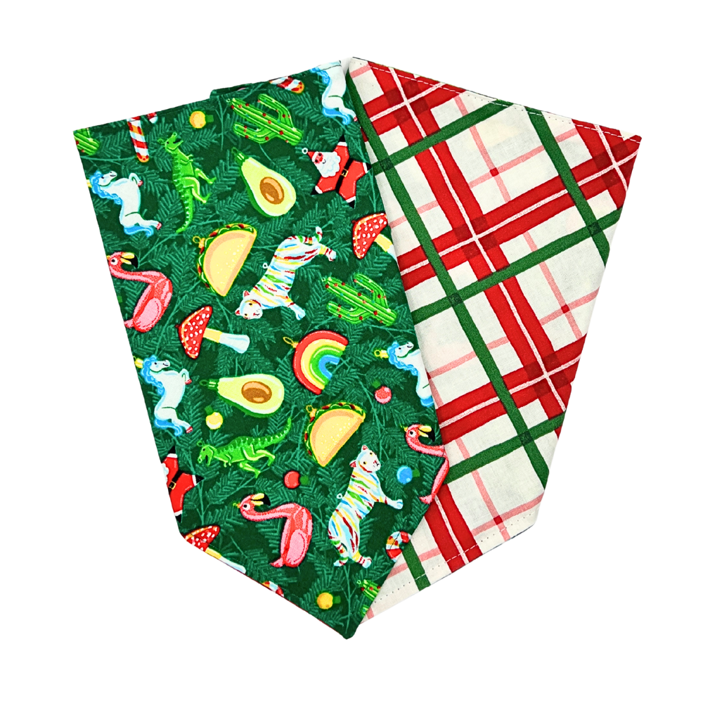 Vintage Christmas Tree Ornaments Bandana