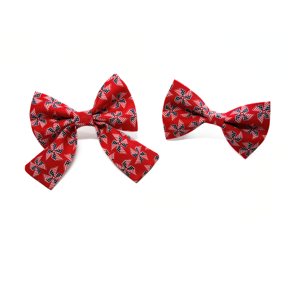 Patriotic Pinwheels Bow Tie