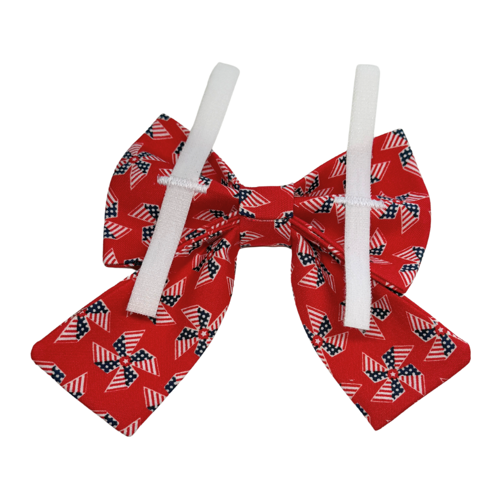 Patriotic Pinwheels Sailor Bow