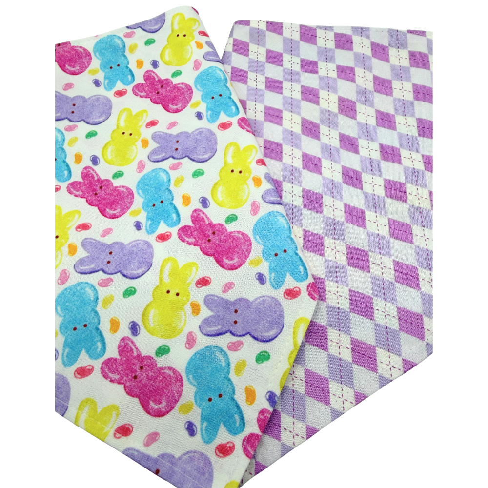 Purple Argyle Easter Bow Tie For Pets