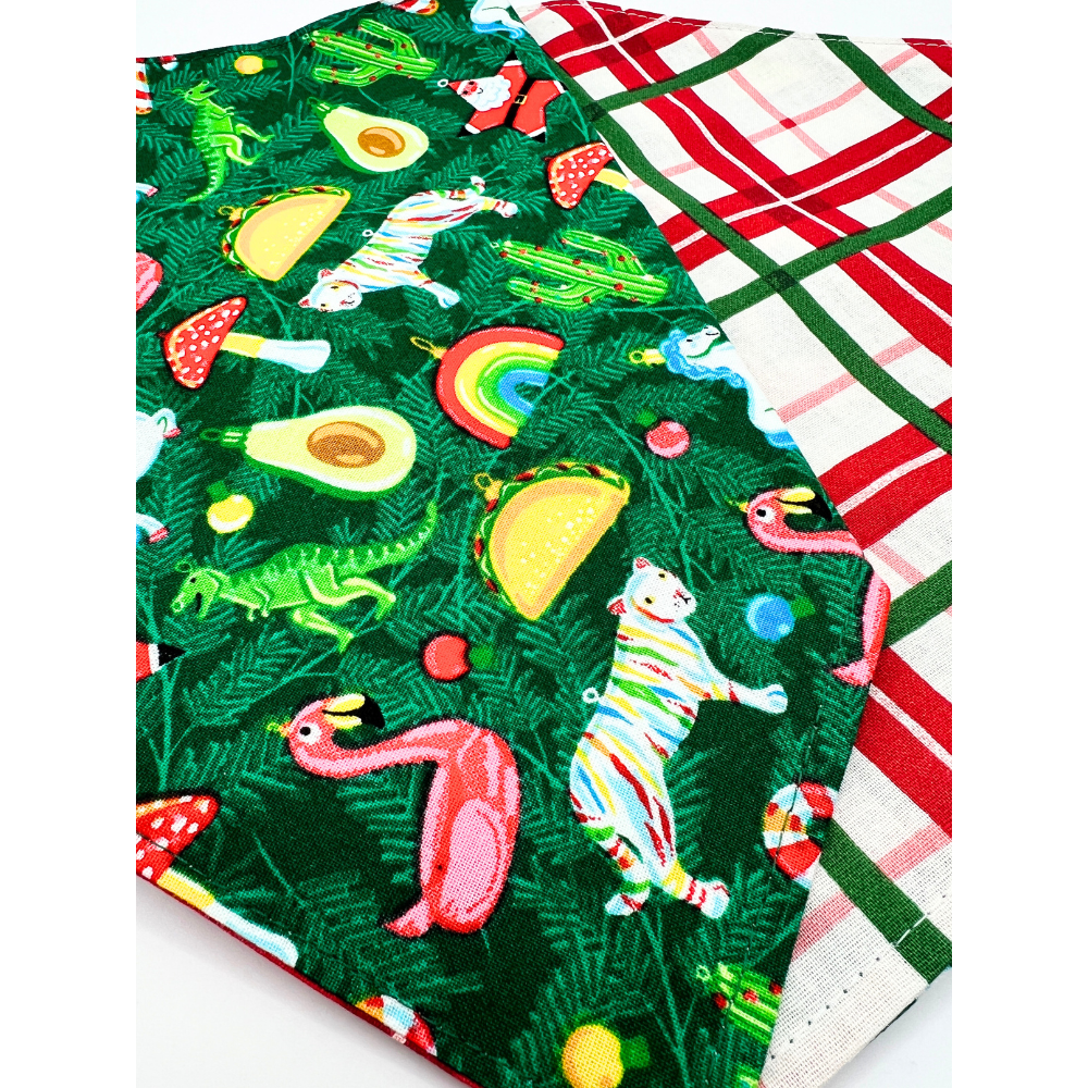 Vintage Christmas Tree Ornaments Bandana