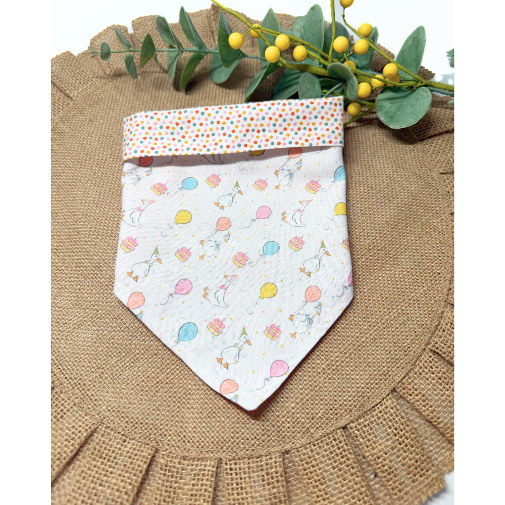 Festive Geese Birthday Bandana