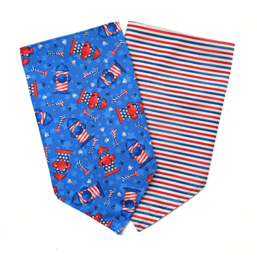 Patriotic Fire Hydrant Bandana