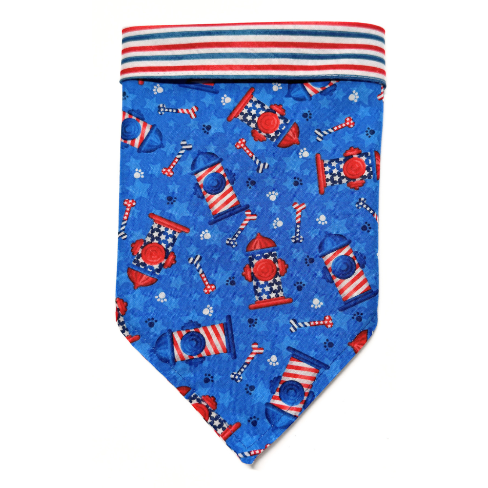 Patriotic Fire Hydrant Bandana
