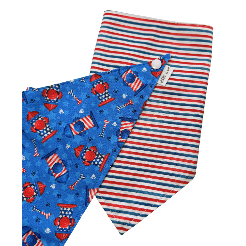 Patriotic Fire Hydrant Bandana