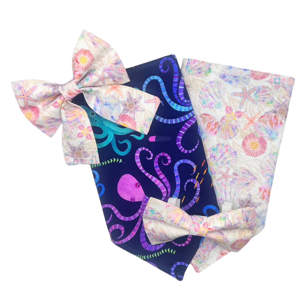 Bright Octopus Seashell Bandana